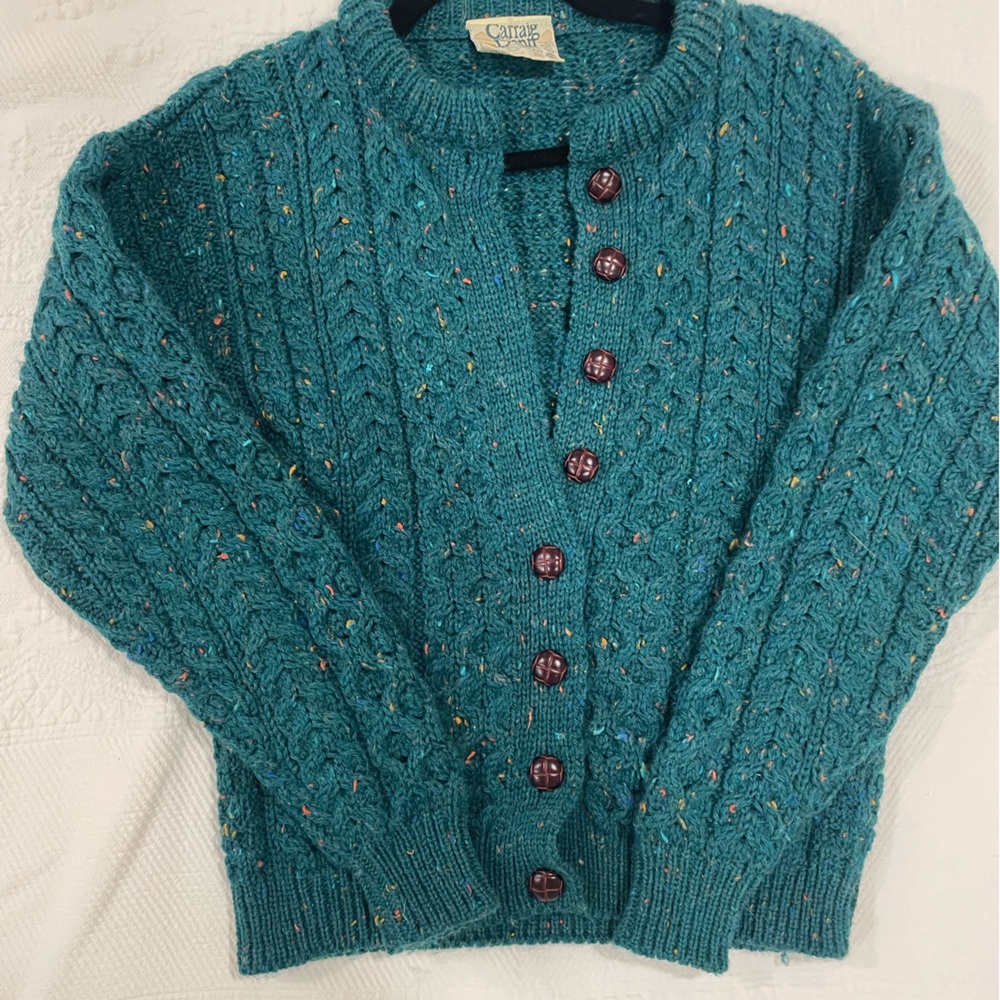 Carraig Donn wool button up sweater